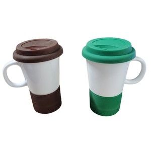 Fine Life Eco Friendly Mug Set of 2 12 oz Travel Mugs